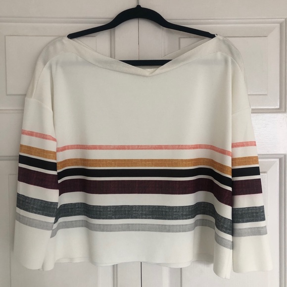Zara easy crop blouse